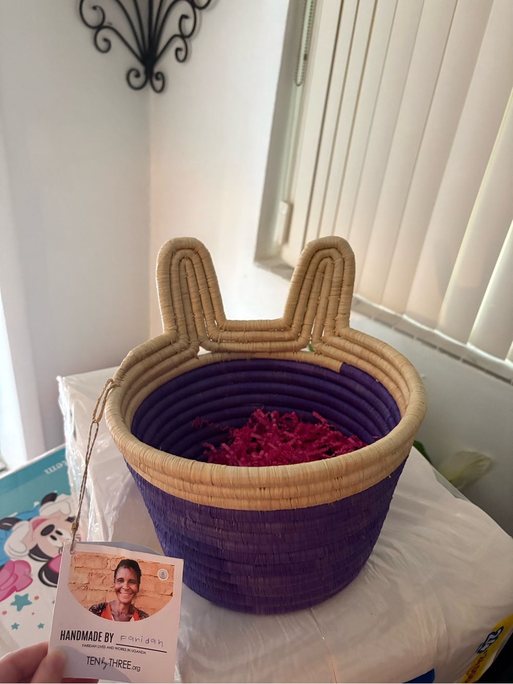 Purple basket